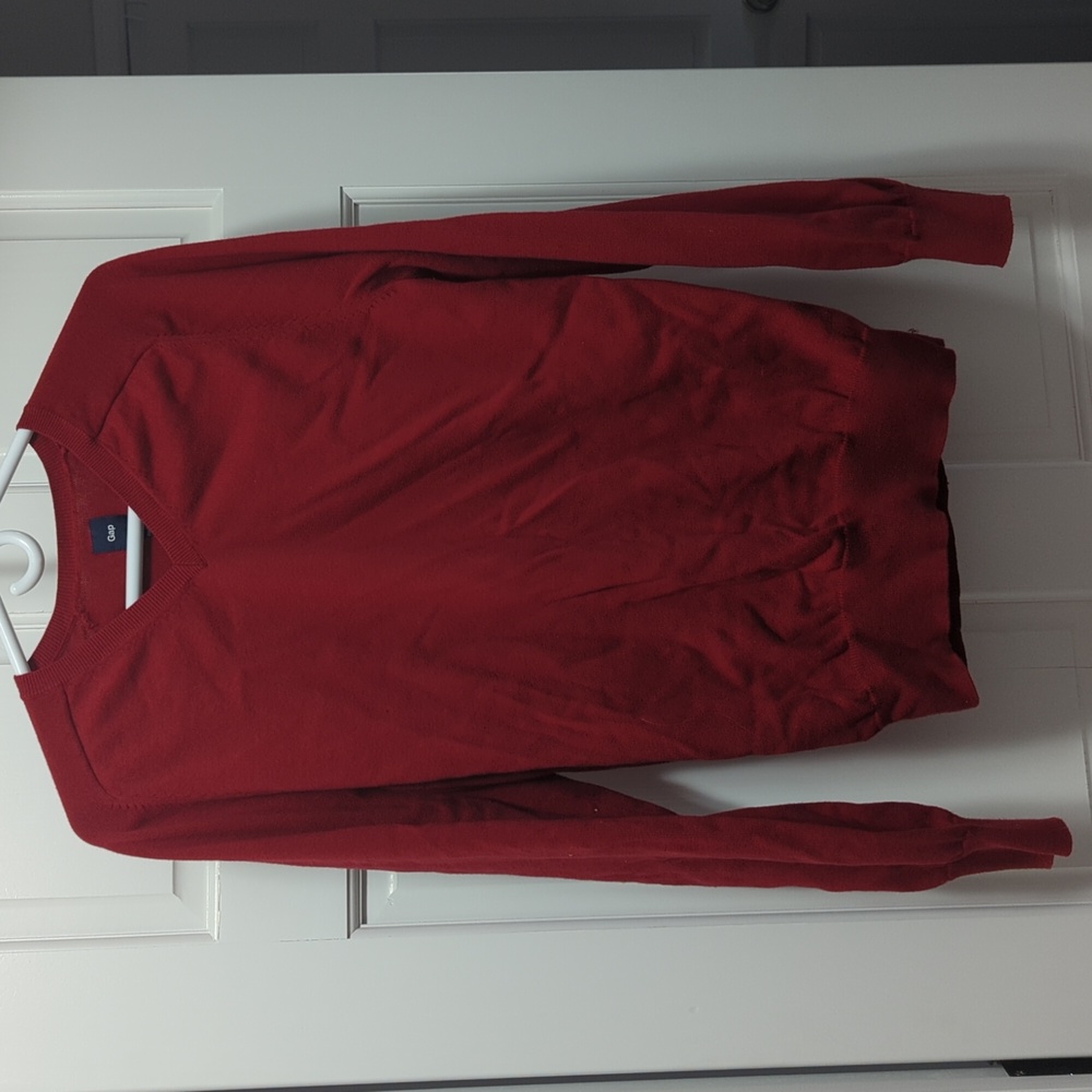 Men's red Gap sweater
